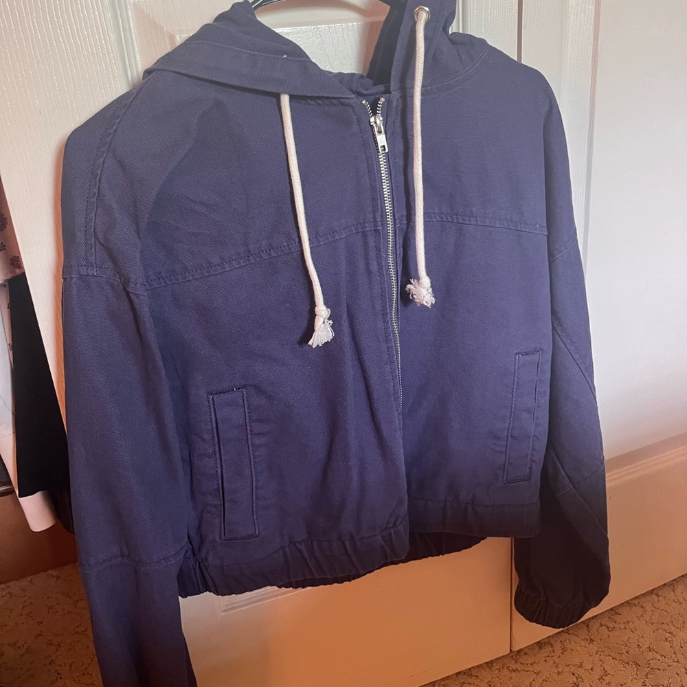 Forever 21 Hooded Bomber Jacket